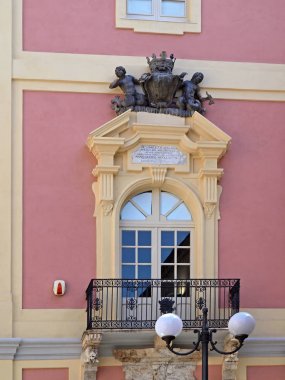 Cagliari, Palazzo Di Citta, eski Belediye Binası ilçe Castello, Sardunya, İtalya, Avrupa'nın