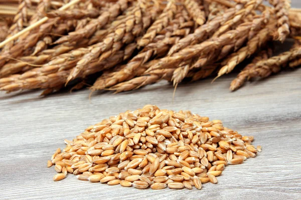 Wheat Seeds Table Close Shot — Stock Photo, Image