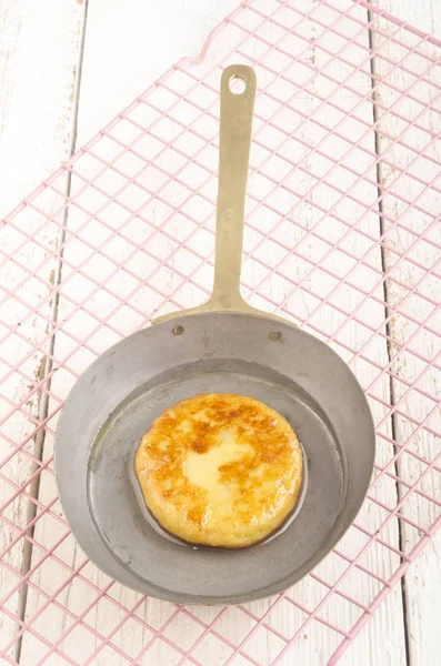 One Fresh Baked Potato Cake Pan — Stock Photo, Image