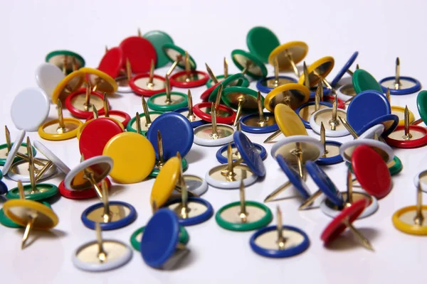 Thumbtacks Tiro Cerca — Foto de Stock