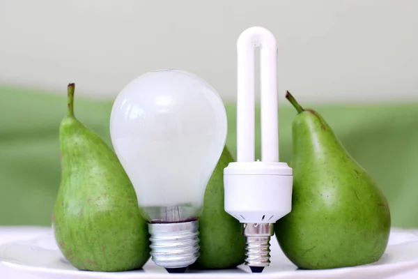 Energia Megtakarítás Lámpák Zár Megjelöl Szemcsésedik — Stock Fotó