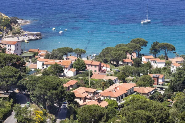 Utsikt Över Byn Sant Andrea Elba Toscana Italien Europa — Stockfoto