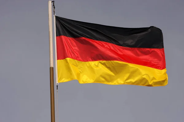 Duitse Vlag Close Shot — Stockfoto