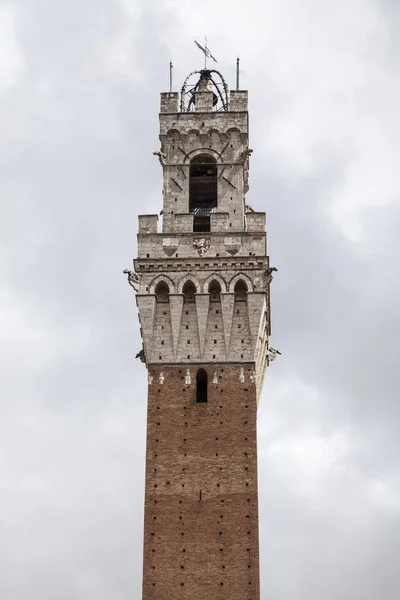Torre Del Mangia Una Torre Siena Región Toscana Italia — Foto de Stock