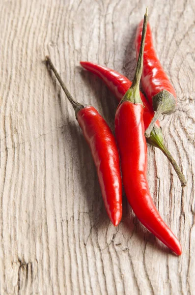 Close Spicy Red Chili Peppers Stock Image