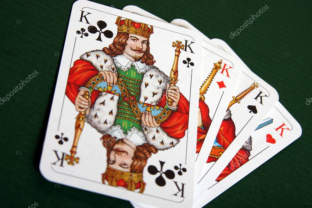 Poker cards close up shot 