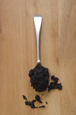 Lezzetli havyar yakın çekim yukarı