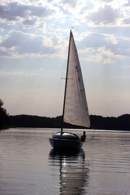 Yelken gemi su Harbor fotoğrafı