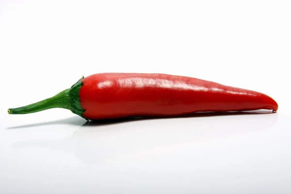 Red Pepper Isolated White Background Close — Stock Photo, Image