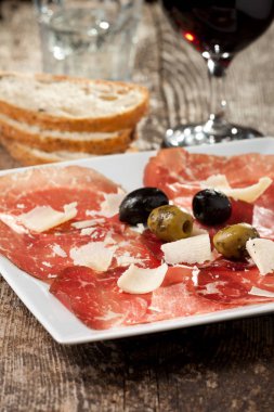 Lezzetli Carpaccio. Atış kapatın