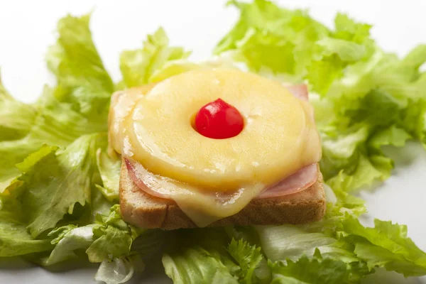 Kahvaltı tost ile Hawaii Close-Up