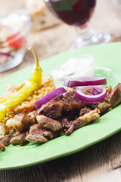 Comida Sabrosa Saludable Cerca Tiro — Foto de Stock