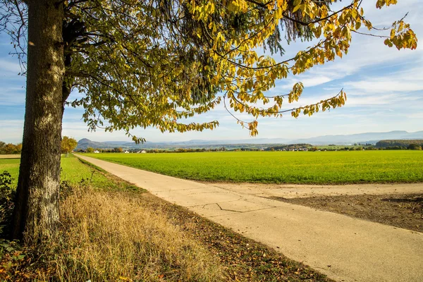 Landidylle Mit Blick Auf Das Deutsche Hochland — Stockfoto