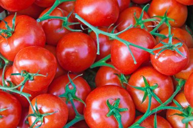 Lezzetli domates yakın çekim yukarı