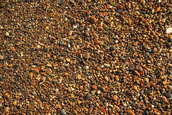 Pedras Seixos Praia Close Tiro — Fotografia de Stock