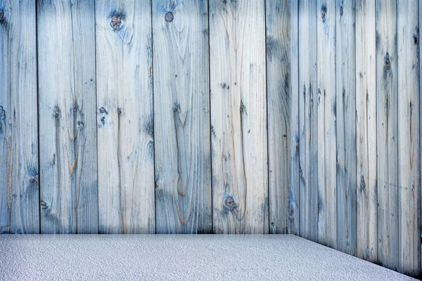 Empty Room Old Wooden Wall — Stock Photo, Image