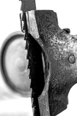 yakın çekim fotoğraf, eski şerit testere