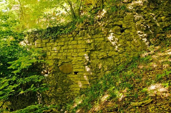 Крупным Планом Фото Ruins Castle — стоковое фото