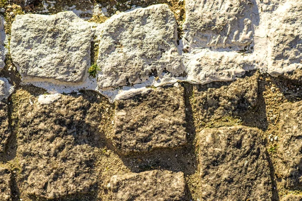粗い石壁をクローズ アップ ショット — ストック写真