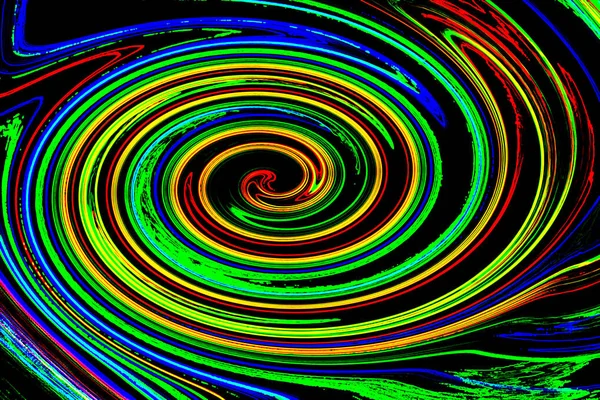 Ilustração Espiral Colorida Abstrata — Fotografia de Stock