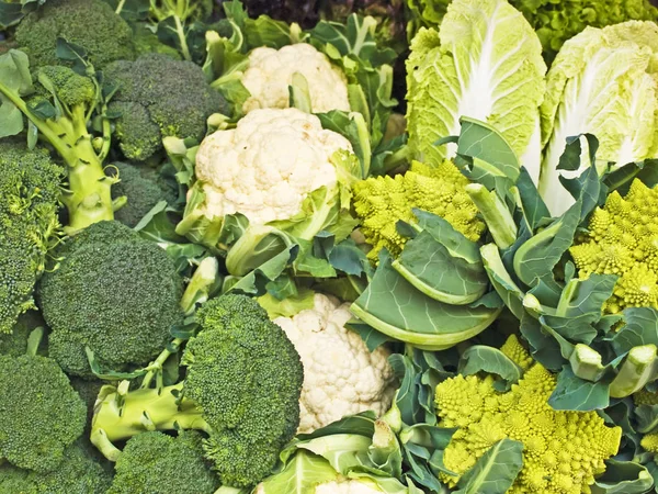 Gemüse Auf Bauernmarkt Aus Nächster Nähe Geschossen — Stockfoto
