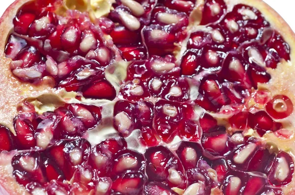 Pomegranate Close White Background — Stock Photo, Image