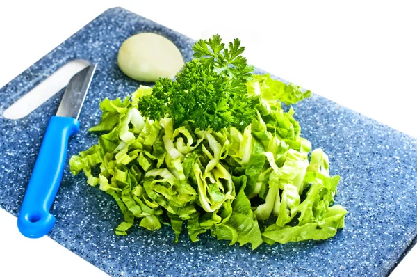 Salada Saborosa Fresca Perto Tiro — Fotografia de Stock