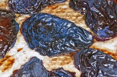 Olgun Damsons yakın çekim yukarı