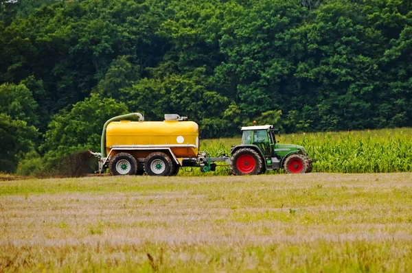 Photo Agriculture Machine Green Meadow — Stock Photo, Image