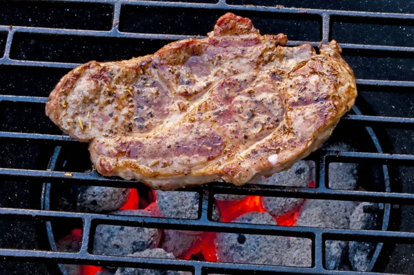 Gegrilde Lamb Chop Barbecue — Stockfoto