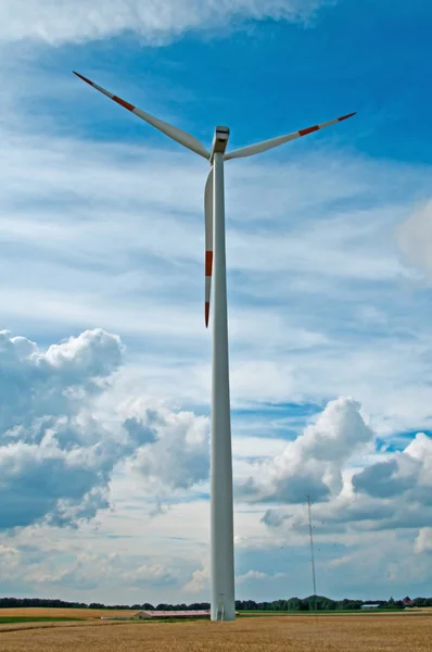 Вітер Колесо Німеччині Альтернативна Енергетика Концепції — стокове фото