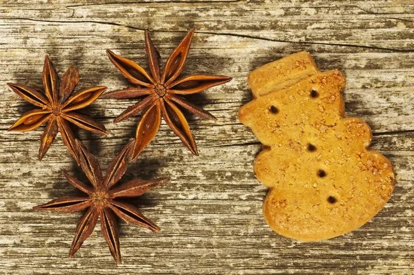 Biscoito Natal Alemão Com Anise Stars Para Festa — Fotografia de Stock