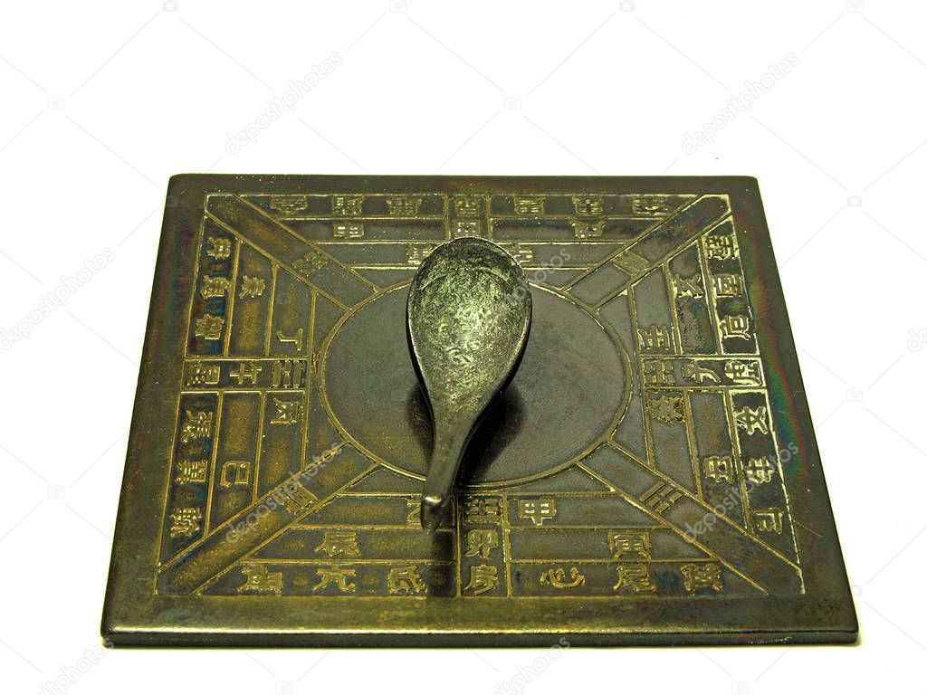 close-up photo of Chinese Antique Spoon Compass