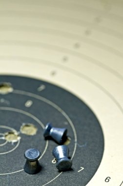 Hedef kağıt ile airgun mühimmat