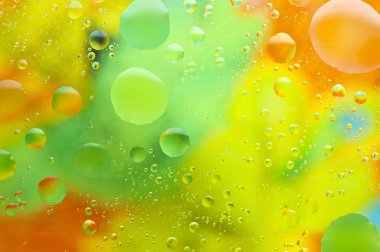 Yağ su yakın çekim fotoğraf