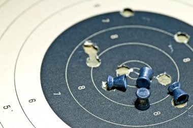 Hedef kağıt ile airgun mühimmat