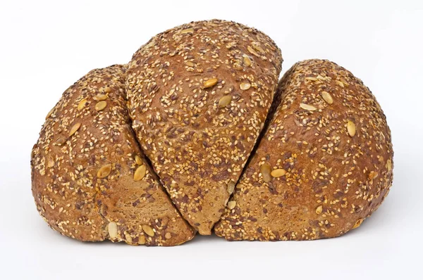 Close Delicious Whole Grain Bread — Stock Photo, Image