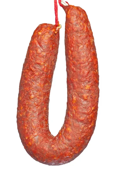 Chorizo Sosis Spanya Nın Yakın Atış — Stok fotoğraf