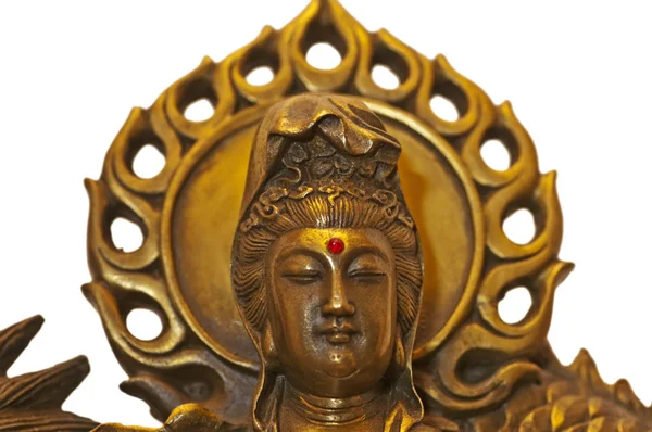 Buddha Guanyin Figur Närbild — Stockfoto