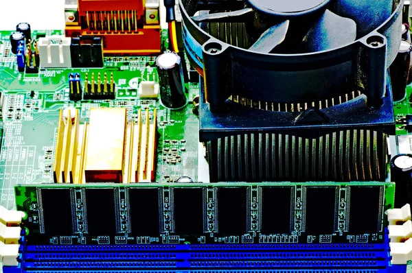 Computermotherboard Nahaufnahme — Stockfoto