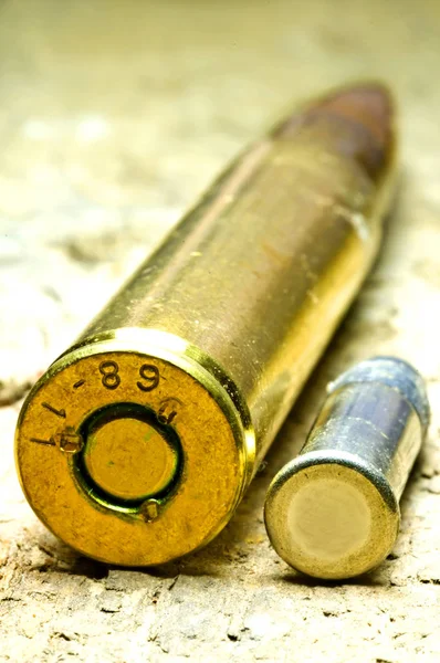 Είναι Πυρομαχικά Και Cal Long Τουφέκι — Φωτογραφία Αρχείου