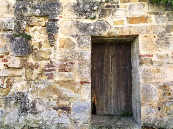 Altes Tor Einer Abteimauer — Stockfoto