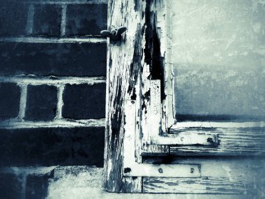 eski vintage bir görünüm penceresinde