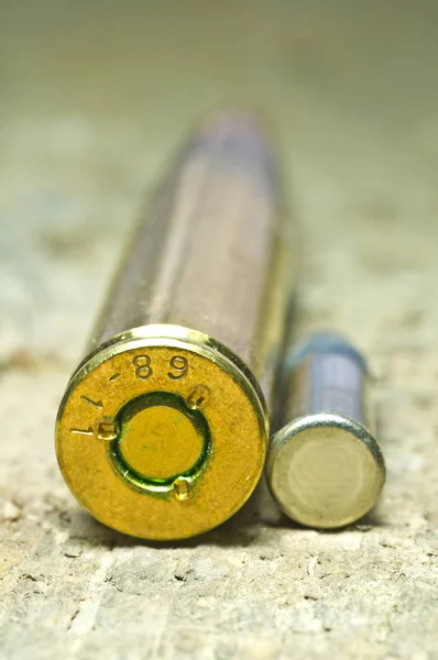 Lőszert Cal Hosszú Puska — Stock Fotó