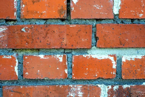 Viejo Ladrillo Pared Cerca Disparo — Foto de Stock