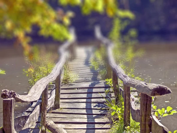 Ponte Costruzione Giorno Tempo Girato — Foto Stock