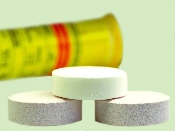 Šumivé Tablety Pro Minerální Látky Vitamín Podpora — Stock fotografie