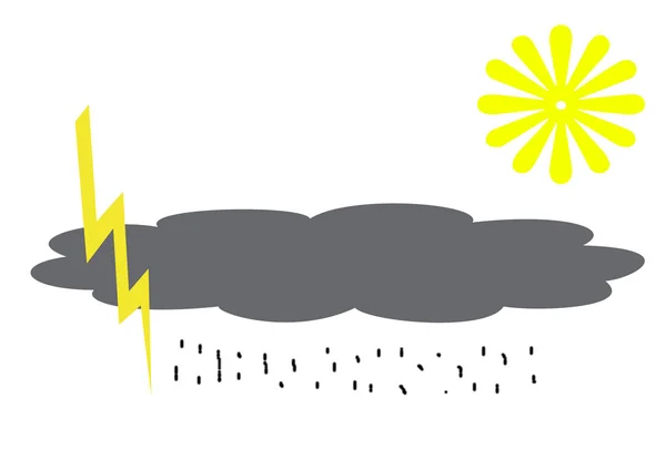 人生万事塞翁が馬 雲と太陽 — ストック写真
