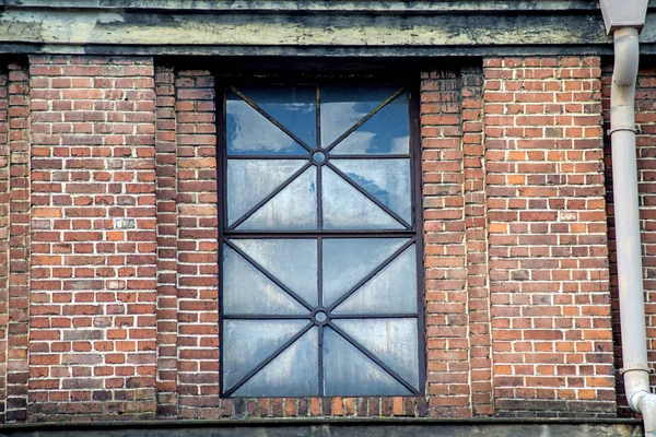 Ancienne Fenêtre Une Raffinerie — Photo