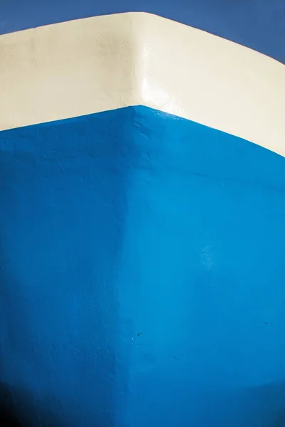Πλοίο Φιόγκο Μπλε Και Λευκό — Φωτογραφία Αρχείου